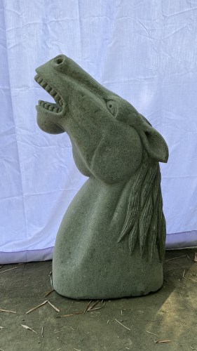 HORSE HEAD GREENSTONE 100 CM B RIGHT